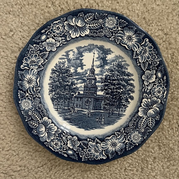 Vintage Liberty Blue Dinner Plates - Picture 1 of 3